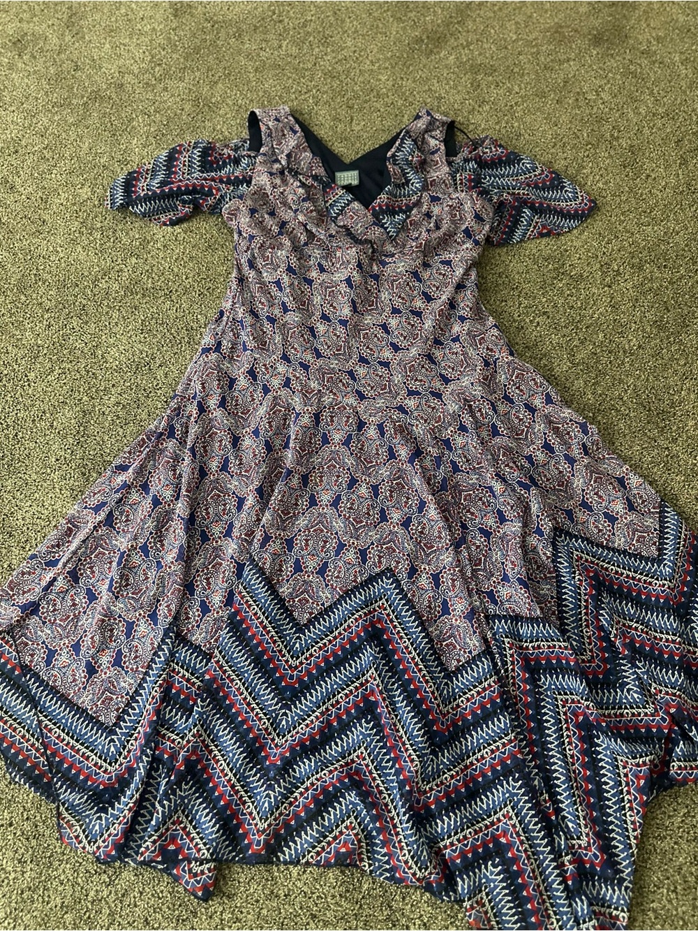 Rabbit Rabbit Rabbit Purple and Navy Maxi Dress - Picture 6 of 8